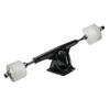 Yocaher Longboard Skateboard Trucks Wheels Combo Set 71mm Wheels + 7"/180mm Heavy Duty Aluminum Black Trucks, Bearing, Riser Pad, and Skateboard Longboard Cruiser Hardware view 2