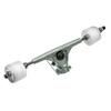 Yocaher Longboard Skateboard Trucks Combo Set 71mm Wheels + 7"/180mm Heavy Duty Aluminum Polished Trucks, Bearing, Riser Pad, and Longboard Hardware Package (Gel Clear Wheels & Polished Trucks) view 2