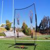 Bownet QB5 Quarterback Throwing Training Net, 8'x8', 5 Sock Targets view 3