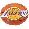 18" NBA La Lakers Basketball Foil Mylar Balloon by LA Foil Mylar Balloons view 1
