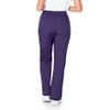 ScrubZone by Landau Women's Full Elastic Waist Cargo Pant, Grape, X-Large view 3