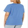 Landau Scrub Zone Relaxed Fit 2-Pocket V-Neck Scrub Top for Women 70221 Ceil Blue view 4