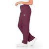 ScrubZone by Landau Women's Full Elastic Waist Cargo Pant, Wine, 3X-Large view 2
