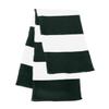 Sportsman Rugby-Striped Knit Scarf One Size Forest/White view 1