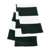 Sportsman Rugby-Striped Knit Scarf One Size Forest/White view 2