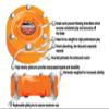 Franklin NHL Street Roller Hockey Pro Commander Puck-Orange view 2