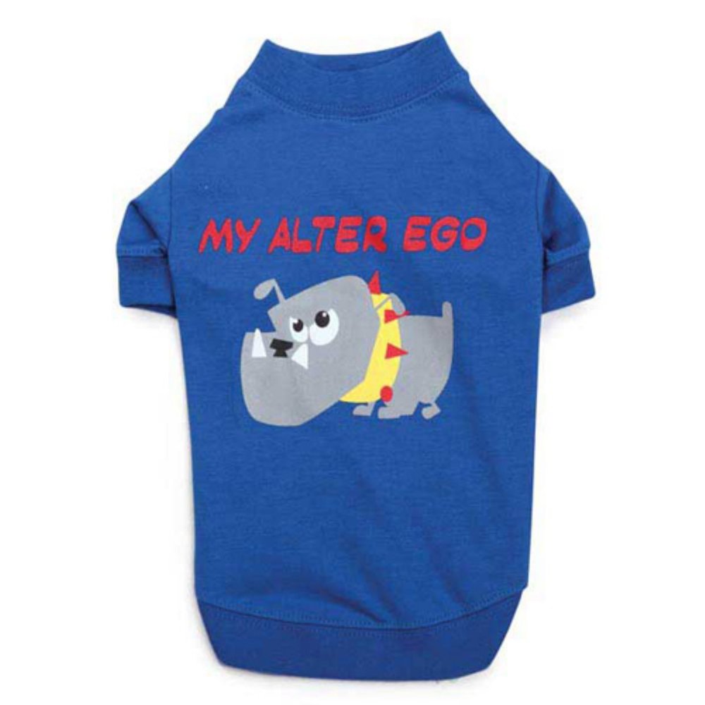 Casual Canine ZM3438 08 19 Alter Ego Tee for Dogs, XX-Small, Blue