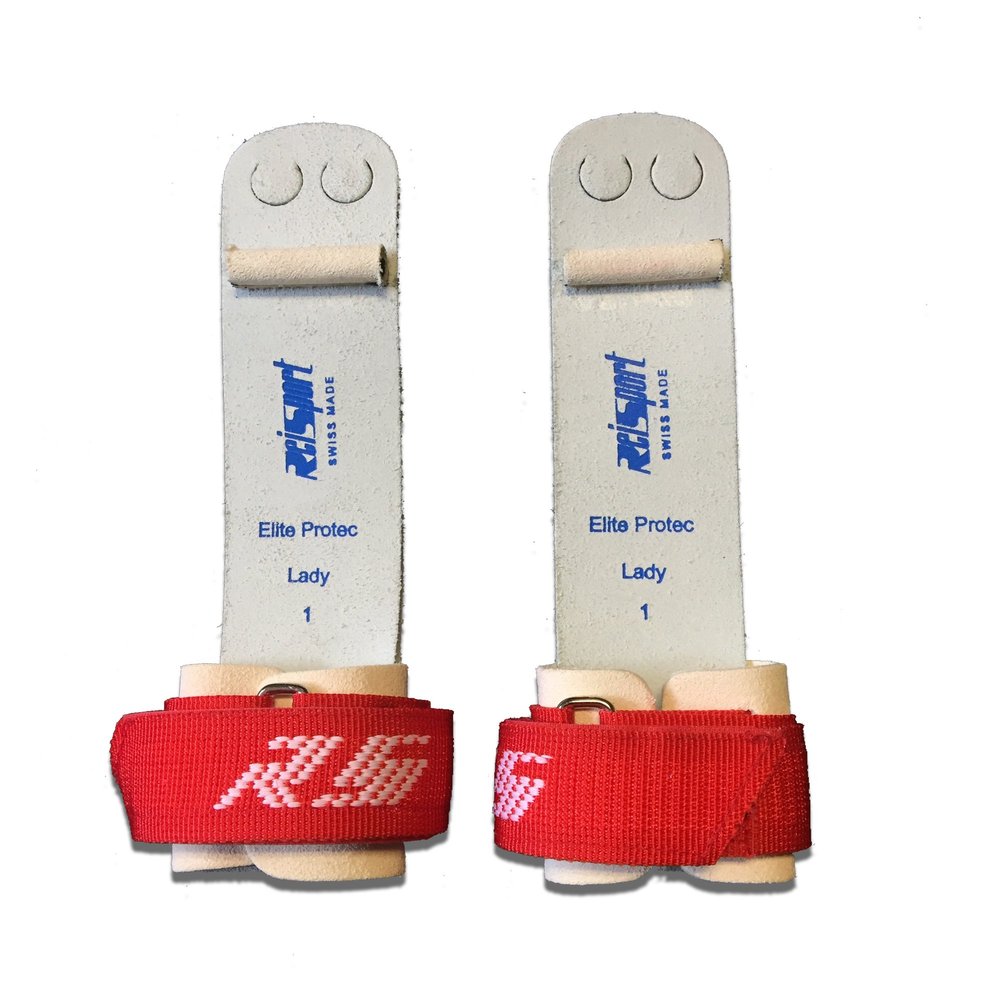 Reisport Elite PROTEC Hook & Loop Grips - Uneven Bar (1 (6" - 6 1/2"))