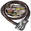 Trimax Alarmed Lock & Quadra-Braid Cable 4' L X 25Mm TAL2548, Card Packaging , Black view 1