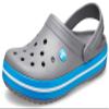 Crocs Unisex-Adult Crocband Clog, Charcoal/Ocean, 9 Women/7 Men view 1