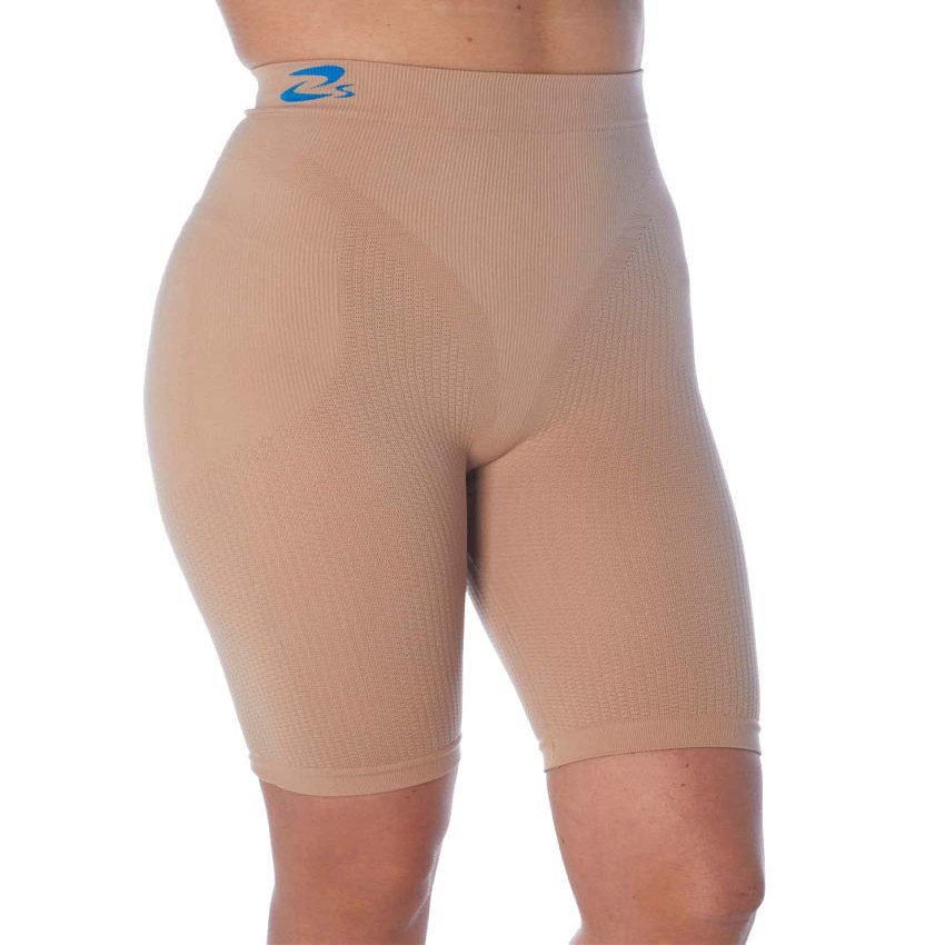 Anti Cellulite Slimming Short Pants + Silver - Skin Size XXL