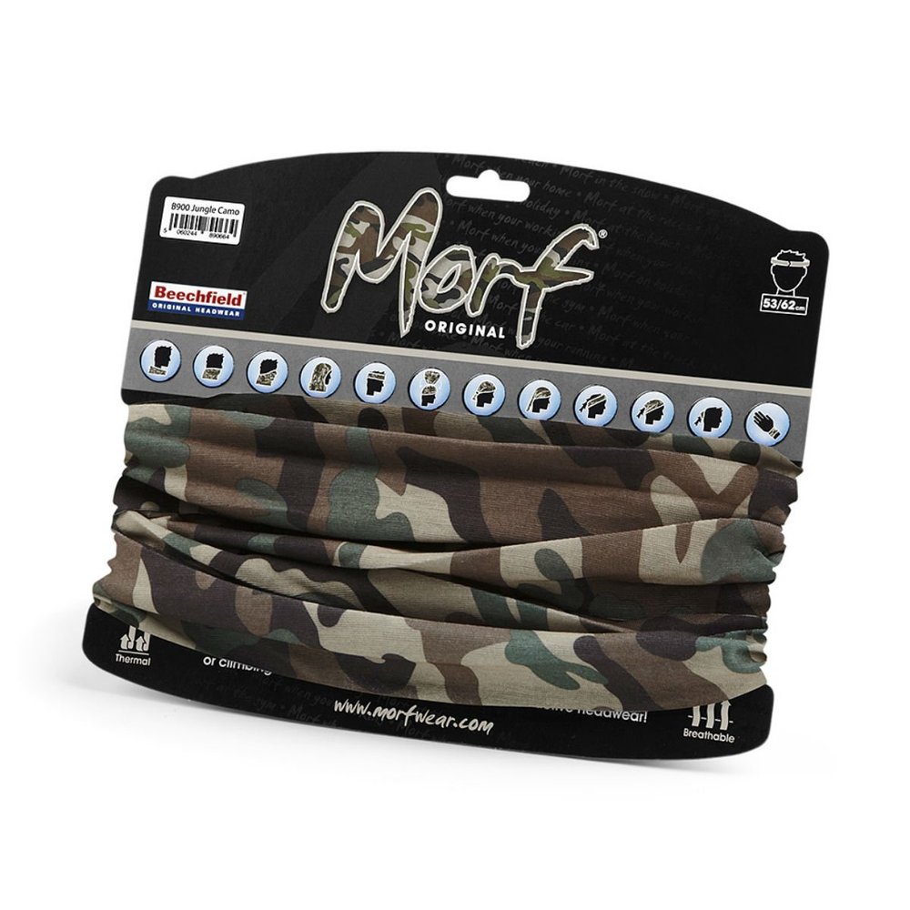 Beechfield Mens Morf Original Snood Scarf Jungle Camoflauge