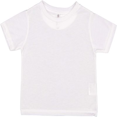 Sublivie Toddler 100% Polyester Crew Neck Short Sleeve Sublimation T-Shirt, White, 4T