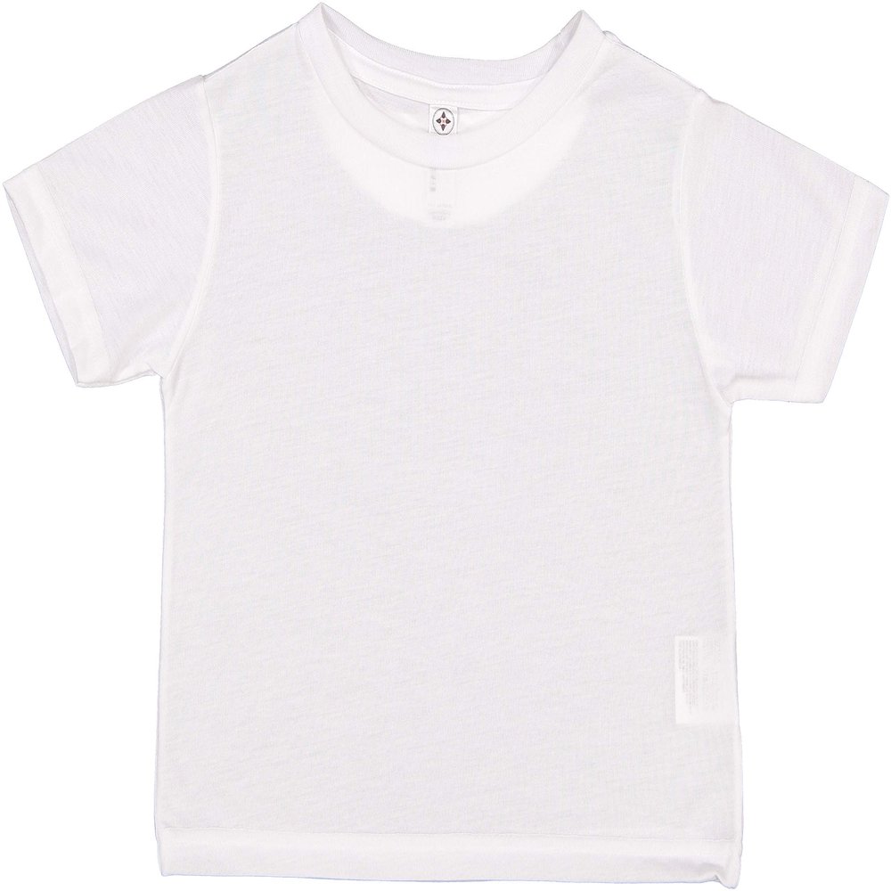 Sublivie Toddler 100% Polyester Crew Neck Short Sleeve Sublimation T-Shirt, White, 4T