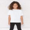 Sublivie Toddler 100% Polyester Crew Neck Short Sleeve Sublimation T-Shirt, White, 4T view 4