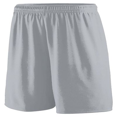 Augusta Sportswear Mens Training Short, Silver Grey, Small