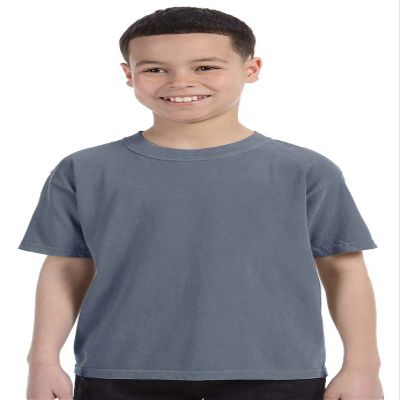 Comfort Colors C9018 Youth Ringspun Garment-Dyed T-Shirt - WASHED DENIM - XS