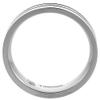 6mm Titanium Wedding Band Ring 2 Grooves Brushed Center Flat Comfort Fit Size 9.5 view 2