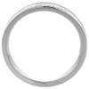 4.5mm Titanium Wedding Band Roman Numeral Ring Grooved Edges Flat Comfort Fit Size 9 view 2