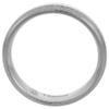 6mm Titanium Wedding Band Ring Polished Stripe Center Brushed Edges Domed Comfort Fit Size 11.5 view 2