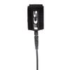FCS Regular Classic Surfboard Leash  Durable 7mm Cord, Neoprene Strap, Anti-Tangle Swivel  Everyday Surf Leash for 28ft Waves (Black, 6') view 1