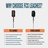 FCS Regular Classic Surfboard Leash  Durable 7mm Cord, Neoprene Strap, Anti-Tangle Swivel  Everyday Surf Leash for 28ft Waves (Black, 6') view 3