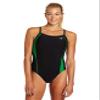 The Finals Women's Moonlight Splice Butterfly Back, Black/Green, Size 34 view 1