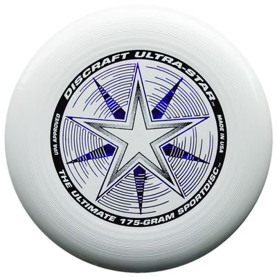 Discraft 175 gram Ultra Star Sport Disc, White with Deluxe Packaging