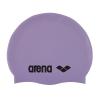 Arena Classic Unisex Soft Silicone Swim Cap for Women and Men, Intensive Training and Racing Comfortable Non-Slip Long Hair Swimming Hat, Parma/Black view 1