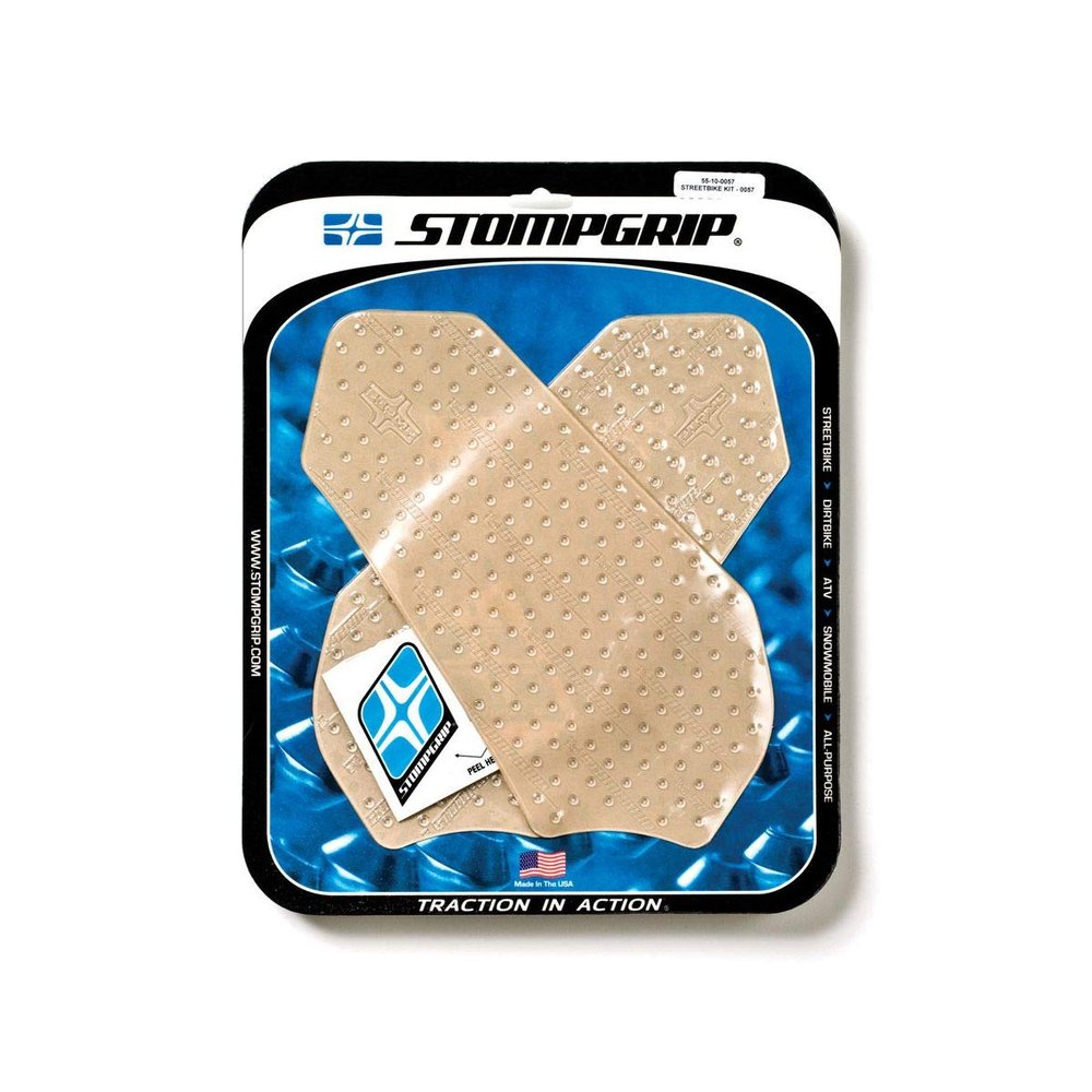 STOMPGRIP Volcano Tank Grips (CLEAR) for 11-23 SUZUKI GSXR750