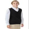CLASSROOM Little Boys' Uniform Sweater Vest, Black, Small view 4