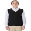 CLASSROOM Big Boys' Uniform Sweater Vest, Black, X-Large view 1