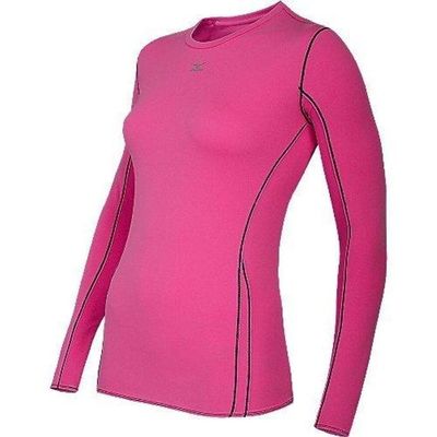 Mizuno Running Women's Renegade Long Sleeve Tee (Calcite-Black, X-Large)