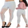 ToBeInStyle Womens Pothole Rip Hole Punk Hosiery Tights Leggings Distressed Style - Capri White - One Size view 1