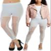 ToBeInStyle Womens Pothole Rip Hole Punk Hosiery Tights Leggings Distressed Style - Capri White - One Size view 2