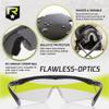 Revision Military Sawfly Tactical Deluxe Vermillion Kit  Black Frame, Small  Anti-Fog, Tactical Military Ballistic and Eye Protection Glasses view 2