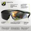 Revision Military Sawfly Tactical Deluxe Vermillion Kit  Black Frame, Small  Anti-Fog, Tactical Military Ballistic and Eye Protection Glasses view 3