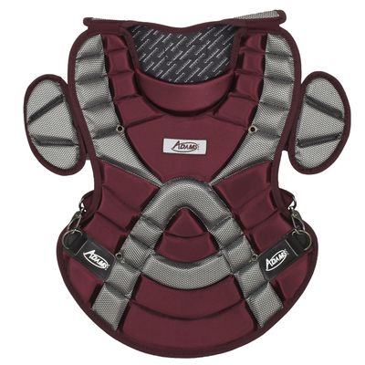 Adams ACP-115 Junior Chest Protector with Detachable Tail (15-Inch, Maroon)