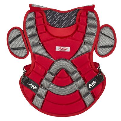 Adams ACP-115 Junior Chest Protector with Detachable Tail (15-Inch, Scarlet)