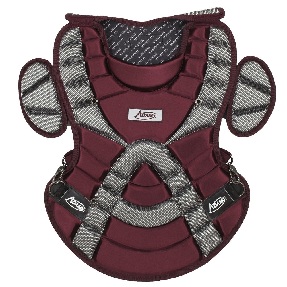 Adams ACP-116 Young Adult Chest Protector-No Tail (16-Inch, Maroon)