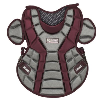 Adams ACP-15 Junior Chest Protector with Detachable Tail (15-Inch, Maroon)