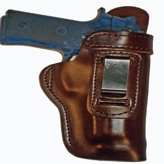 Ruger LCP With Crimson Trace Laserguard Heavy Duty Brown Right Hand Inside The Waistband Concealed Carry Gun Holster With Slide Guard Bodyshield