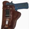 Kahr PM9 With Crimson Trace Laserguard Heavy Duty Brown Left Hand Inside The Waistband Concealed Carry Gun Holster With Slide Guard Bodyshield view 1