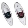 Pactrade Marine Boat Navigational Side Bow Tear Drop Lights Stainless Steel Flush Mount view 1