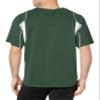 Alleson Athletic Men's Baseball Jersey, 3X-Large, Dark Green/Grey/White view 2