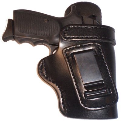 Ruger LCP With Lasermax Laser Heavy Duty Black Right Hand Inside The Waistband Concealed Carry Gun Holster With Forward Cant and Slide Guard Bodyshield