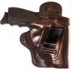 Walther PPK Heavy Duty Brown Right Hand Inside The Waistband Concealed Carry Gun Holster With Forward Cant and Slide Guard Bodyshield view 1