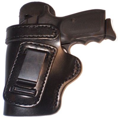 1911 3.5 inch Heavy Duty Black Left Hand Inside The Waistband Concealed Carry Gun Holster With Forward Cant and Slide Guard Bodyshield