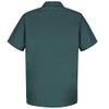 Red Kap mens Short Sleeve Wrinkle-Resistant Cotton Work Shirt Spruce Green X-Large view 2
