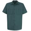 Red Kap mens Short Sleeve Wrinkle-Resistant Cotton Work Shirt Spruce Green X-Large view 3